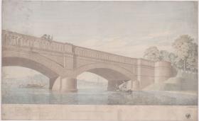 Potsdam. Glienicker Brücke. Perspektivische Ansicht