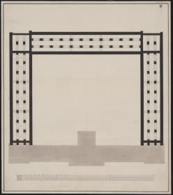 Berlin. Akademiegebäude Unter den Linden. Grundriss des Kellergeschosses