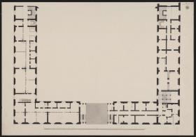 Berlin. Akademiegebäude Unter den Linden. Grundriss des Erdgeschosses