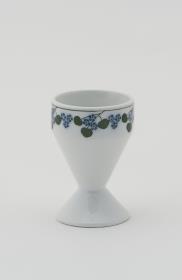 6 Eierbecher aus dem Frühstücks-/Teeservice "Form 1906", Dekor Veilchen