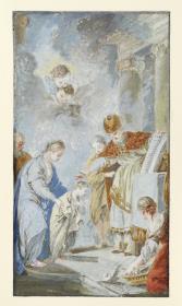 Tempelgang Mariens (Szene aus dem Marienleben)