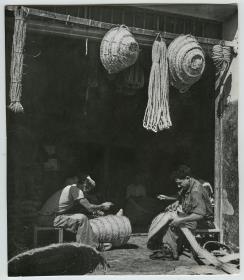 Ein Korbmacher in Murcia