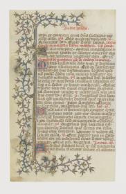 Blatt aus einem lateinischen Stundenbuch, Frankreich