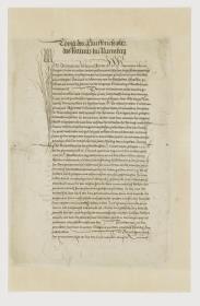 Copia des Kauffbriefs uber das Rathaus zu Nurmberg (1332)