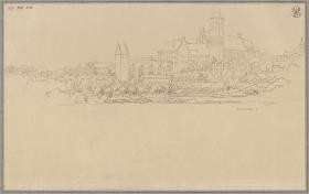 Ordensburg Marienwerder. Ansicht von Südwesten