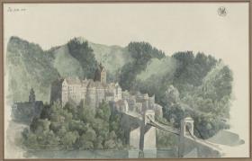 Ansicht von Elbogen (Loket) bei Karlsbad in Tschechien