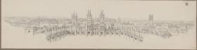 Oxford. Blick von der Radcliffe Camera auf das All Souls College