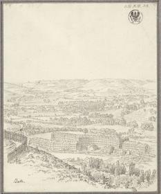 Bath. Ansicht eines Crescents