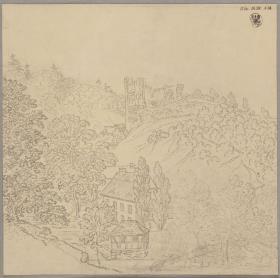 Burgruine bei Tharandt südwestlich von Dresden