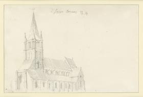 Tournai, St. Jacques, Wandaufriß des Inneren
