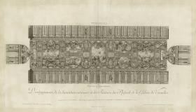 Développement de la décoration intérieure et des peintures du plafond des la Galerie de Versailles