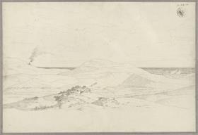 Meeresstrand mit Dünen (auf Rügen?) / Sizilianische Küstenlandschaft
