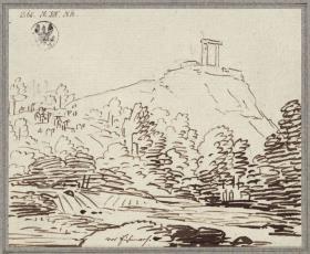 Landschaftliche Partie bei Eisenach