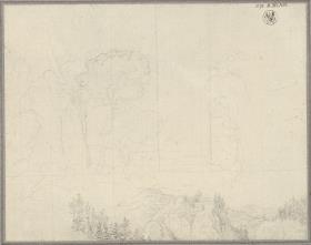 Baumstudie & Gebirgslandschaft