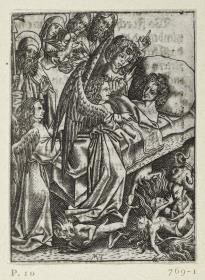Ars Moriendi, Blatt 10 - Eingebung der Demut gegen die Hoffart