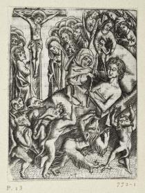 Ars Moriendi, Blatt 13 - Der Triumph über alle Versuchungen in der Todesstunde