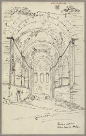 Ansicht der Stiftskirche auf dem Petersberg bei Halle an der Saale