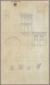 Wandvorlagen an der Außenwand eines Gebäudes