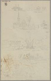 Arabische Grabmäler & Eine Moschee & Ein Garten in Kairo & Ein ägyptischer Ort & Karawanserei