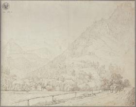 Ansicht des Murtales in der Steiermark zwischen Bruck und Frohnleiten