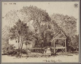 "Mühle bei Popetz in Krain" / Mühle bei dem Dorf Podpetsch (Podpeč) in Krain
