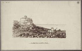 "Das Schloss Duino am Golfo von Triest"