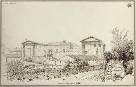 "Rückseite des Tempels des Augustus in Pola"