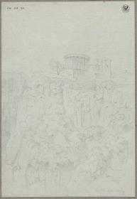 Die Tempel der Vesta und des Tiburtus in Tivoli