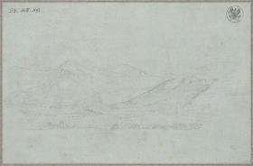 Bergige Landschaft, wohl bei Tivoli