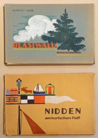 a) Blasiwald Schwarzwald, b) Nidden am kurischen Haff