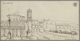 Blick auf San Lorenzo fuori le mura in Rom