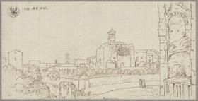 Die Ruine des Tempels der Venus und der Roma