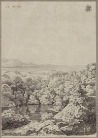 Ansicht einer Villa in der Nähe der See