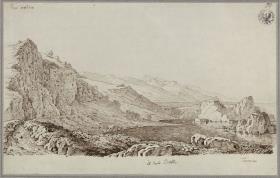 "Hafen des Ulisses bei Taormina" / Landschaft bei Taormina
