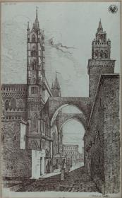 "Ansicht der Kathedralkirche von Palermo"