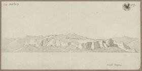 Ansicht des Monte Pellegrino von der Seeseite