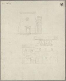 Die Kirche Santa Maria del Popolo und Häuser in Cittaducale