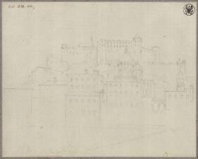 Ansicht von Salzburg mit der Festung Hohensalzburg