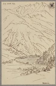 Ansicht von Böckstein bei Hofgastein mit der Kirche Maria vom guten Rat