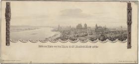 Köln. Ansicht von Sankt Kunibert aus. Vorlage für die Titelvignette in Sulpiz Boisserées "Domwerk"