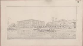 Berlin. Bauakademie. Gesamtansicht von der Schlossbrücke