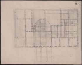 Berlin, Pariser Platz. Palais Prinz Wilhelm. Grundriss des Hauptgeschosses