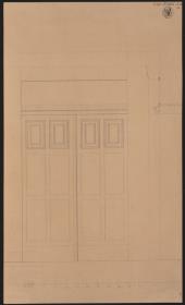 Berlin, Unter den Linden 37. Generalkommando, Wohnung des Prinzen Wilhelm von Preußen (?). Eine Flügeltür