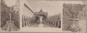 Potsdam-Sanssouci. Antikes Landhaus bei Schloss Charlottenhof. Ansichten der Gartenanlagen