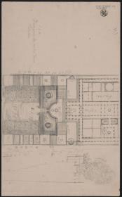 Potsdam. Belriguardo auf dem Tornow. Grundrissskizze