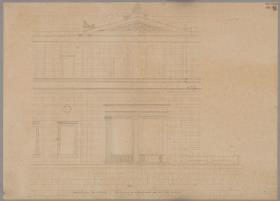 Schloss Orianda auf der Krim. Antikischer Entwurf. Ansicht der Schlossfassade