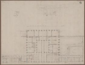 Litauen. Palais Wittgenstein. Grundriss des Hauptgebäudes