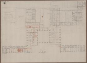 Litauen. Palais Wittgenstein. Grundriss des Entresol