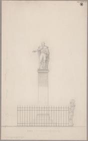 Neuruppin. Entwurf zum Denkmal für König Friedrich Wilhelm II. von Preußen