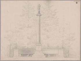 Berlin. Schloss Tegel, Schlosspark. Denkmal der Gemahlin Wilhelm von Humboldts